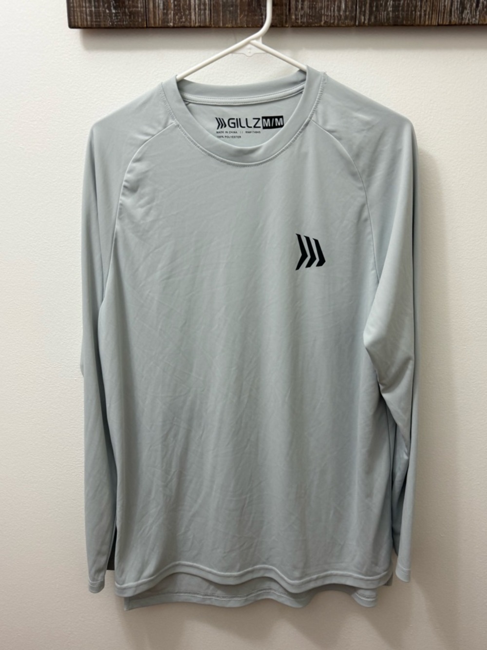 GILLZ Light Gray Performance Long Sleeve Tee